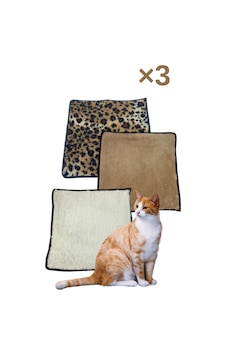 3 Adet Yumuşak Dokulu Peluş Kedi Halısı 40x40 Cm Kulübe İçi Pofuduk Minder 3 Adet Yumuşak Dokulu Peluş Kedi Halısı 40x40 Cm Kulübe İçi Pofuduk Minder