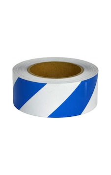Temiz Pazar 5CM x 5M Fosforlu Çapraz Bant Beyaz Mavi Temiz Pazar 5CM x 5M Fosforlu Çapraz Bant Beyaz Mavi
