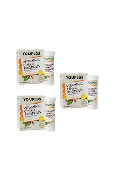Youplus Vitamin C Çinko Propolis 20 Efervesan Tablet X 3 Adet