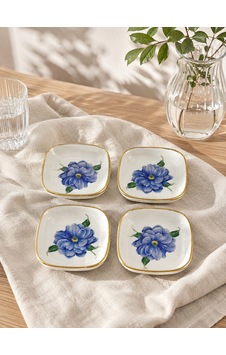 Ocean Blue 4'lü Çerezlik-7254 Çok Renkli Ocean Blue 4'lü Çerezlik-7254 Çok Renkli