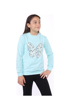 Toontoy Kız Çocuk Kelebek İşlemeli Sweatshirt Mint Yeşili Mint Toontoy Kız Çocuk Kelebek İşlemeli Sweatshirt Mint Yeşili Mint