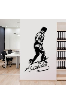 Atatürk Kocatepe Ve İmza Metal Ev Ofis Duvar Hediye Tablo Atatürk Kocatepe Ve İmza Metal Ev Ofis Duvar Hediye Tablo