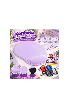 Mouse Pad Bilek Destekli Lila - 921869838