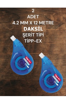 2 Adet 4.2 Mm X 12 Metre Sıvı Silici Şerit Tipi Tipp-ex