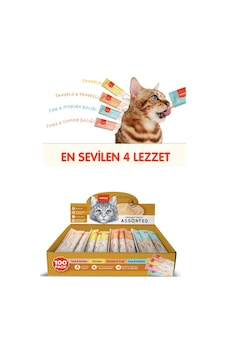 Sıvı Kedi Ödül Maması - 100'lü Dev Paket Sıvı Kedi Ödül Maması - 100'lü Dev Paket