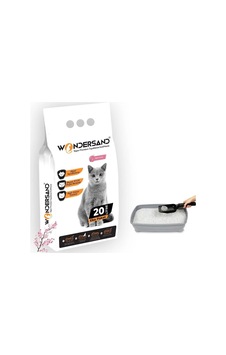 20 Lt Beyaz Bentonit İnce Tane Japon Kirazı Kokulu Süper Topaklanan Premium Kedi Kumu 20 Lt Beyaz Bentonit İnce Tane Japon Kirazı Kokulu Süper Topaklanan Premium Kedi Kumu