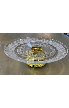 Esonez Ayaklı Sunum Tabağı 25 Cm Şeffaf Esonez Ayaklı Sunum Tabağı 25 Cm Şeffaf