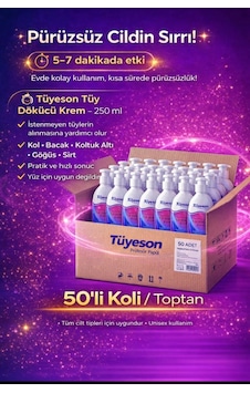 Tüyeson Tüy Dökücü Krem 50 x 250 ML