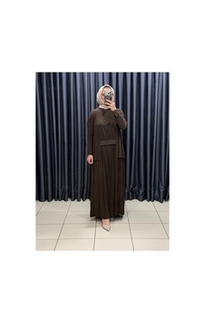 Nurcan Çetin Kadın Beli Taş Detaylı Pileli Tesettür Elbise Kahverengi - 930788574 Kahverengi Nurcan Çetin Kadın Beli Taş Detaylı Pileli Tesettür Elbise Kahverengi - 930788574 Kahverengi