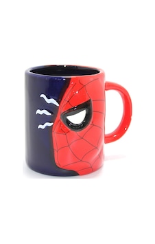 3d Spiderman Tasarımlı Porselen Kupa Bardak Çok Renkli 3d Spiderman Tasarımlı Porselen Kupa Bardak Çok Renkli