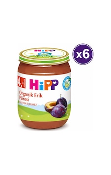 Hipp Organik Kavanoz Mama Erik Püresi 125 G 6'lı Paket Hipp Organik Kavanoz Mama Erik Püresi 125 G 6'lı Paket