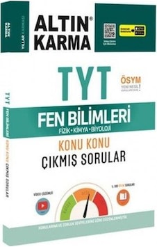 Tyt Fen Bilimleri Çıkmış Sorular - Altın Karma Tyt Fen Bilimleri Çıkmış Sorular - Altın Karma