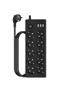 Çoklu Priz 10 Lu + 3 Usb + 1 Type-c 3680w 16a Anahtarlı Akım Korumalı Uzatma Prizi 2 Metre Kablo F Çoklu Priz 10 Lu + 3 Usb + 1 Type-c 3680w 16a Anahtarlı Akım Korumalı Uzatma Prizi 2 Metre Kablo F