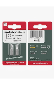 Metabo 24418 Ph 1x25 Bits Uç 2 Adet Metabo 24418 Ph 1x25 Bits Uç 2 Adet