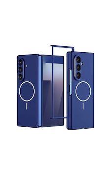 Samsung Uyumlu Galaxy Z Fold 7 Kılıf Wireless Şarj Özellikli Zore Kıpta M-safe Kapak Çok Renkli