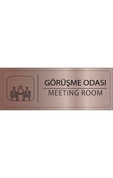 Mayeka Görüşme Odası İsimlik Bronz Metal Kapı İsimliği Levhası Yönlendirme Tabelası Mayeka Görüşme Odası İsimlik Bronz Metal Kapı İsimliği Levhası Yönlendirme Tabelası