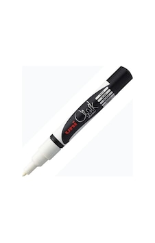 Uni Chalk 1.8-2.5 Mm Yuvarlak Uç Su Bazlı Sıvı Tebeşir Kalemi Beyaz