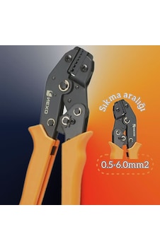 Yalıtımsız Sıkma Aleti, 0,5-6,0 Mm²/22-10 Awg Sıkma Aletleri Yalıtımsız Sıkma Aleti, 0,5-6,0 Mm²/22-10 Awg Sıkma Aletleri