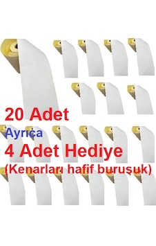 80mm 13 Metre Baskısız Yapışkanlı Termal Etiket Tek Parça 20+4 Ad 80mm 13 Metre Baskısız Yapışkanlı Termal Etiket Tek Parça 20+4 Ad