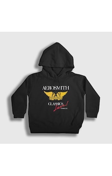 Presmono Unisex Çocuk Classics Aerosmith Kapüşonlu Sweatshirt Siyah Presmono Unisex Çocuk Classics Aerosmith Kapüşonlu Sweatshirt Siyah