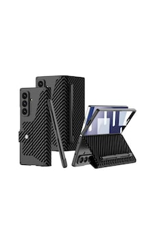 Samsung Uyumlu Galaxy Z Fold 7 Kılıf Kamera Korumalı Karbon Tasarımlı Zore Kıpta Kalem Bölmeli Fest Kapak Samsung Uyumlu Galaxy Z Fold 7 Kılıf Kamera Korumalı Karbon Tasarımlı Zore Kıpta Kalem Bölmeli Fest Kapak
