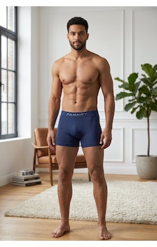 Fit Women Erkek Rahat Esnek Seamless Lacivert Boxer Fit Women Erkek Rahat Esnek Seamless Lacivert Boxer