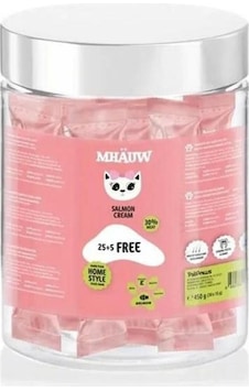 Mhauw Somonlu Sıvı Kedi Ödülü 30 x 15 G Mhauw Somonlu Sıvı Kedi Ödülü 30 x 15 G