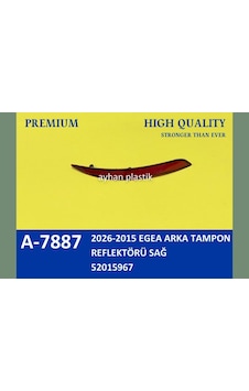 2026-2015 - 320 - Egea Arka Tampon - Csmo-tex - Reflektörü Sağ 2026-2015 - 320 - Egea Arka Tampon - Csmo-tex - Reflektörü Sağ