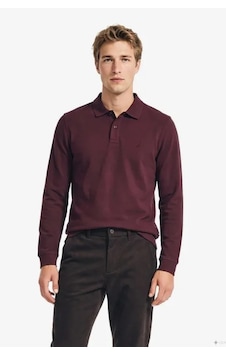 Nautica Erkek Bordo Regular Fit Uzun Kollu Polo Yaka T-shirt-24797 Nautica Erkek Bordo Regular Fit Uzun Kollu Polo Yaka T-shirt-24797