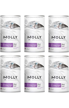 Molly Hindi Ve Ördekli Pate Ezme Kedi Konservesi 395 G X 6 Adet Molly Hindi Ve Ördekli Pate Ezme Kedi Konservesi 395 G X 6 Adet