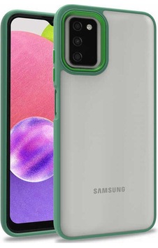Galaxy A03s Kılıf Zore Flora Kapak Yeşil