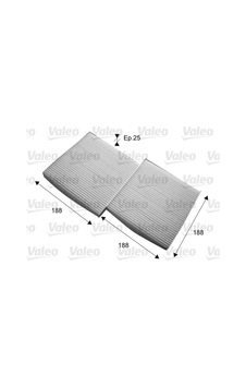 Valeo  715714 Polen Filtresi Takımı Bmw F25 F26 64319312318