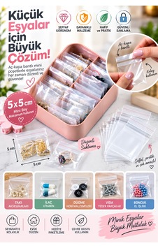 5x5 Cm Aç-kapa Bantlı Mini Şeffaf Poşet 1000 Adet 5x5 Cm Aç-kapa Bantlı Mini Şeffaf Poşet 1000 Adet