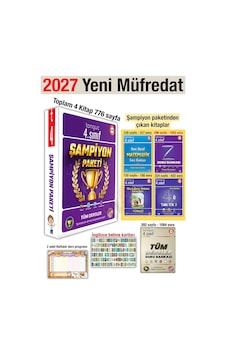 4. Sınıf 2027 Şampiyon Paketi Tüm Dersler Soru Bankası Seti 4. Sınıf 2027 Şampiyon Paketi Tüm Dersler Soru Bankası Seti
