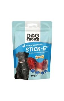 Dog Choice Kalsiyumlu Ördek Sargılı Ham Deri Çubuk Köpek Ödülü 80g Dog Choice Kalsiyumlu Ördek Sargılı Ham Deri Çubuk Köpek Ödülü 80g