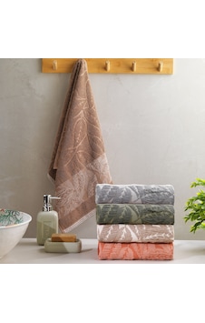 Schafer Home Adore Jakarlı Havlu 70x140 Cm 1 Parça-kahverengi Schafer Home Adore Jakarlı Havlu 70x140 Cm 1 Parça-kahverengi