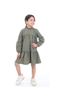Toontoy Kız Çocuk Elbise Haki Toontoy Kız Çocuk Elbise Haki