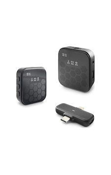 Kablosuz Çiftli Yaka Mikrofon Seti Type-c Lightning Siyah Hdx2797 Tg 5klfk5h Kablosuz Çiftli Yaka Mikrofon Seti Type-c Lightning Siyah Hdx2797 Tg 5klfk5h