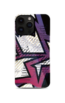 Teleplus Apple Uyumlu iPhone 14 Pro Max Kılıf Hd Desenli Kajsa Shield Plus Grafiti Serisi Kapak