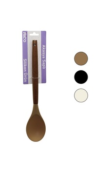 İbico İ22-015 Renkli Silikon Ahşap Akasya Saplı Servis Kaşık 29cm İbico İ22-015 Renkli Silikon Ahşap Akasya Saplı Servis Kaşık 29cm