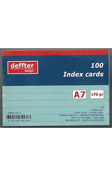 Deffter A7 Çizgili Index Kartı Mavi Deffter A7 Çizgili Index Kartı Mavi