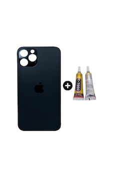 Apple Uyumlu iPhone 12 Pro Arka Pil Batarya Kapak Mavi + B7000 Apple Uyumlu iPhone 12 Pro Arka Pil Batarya Kapak Mavi + B7000