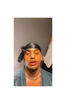 Siyah Durag Ayarlanabilir Premium Unisex Bandana Siyah Siyah