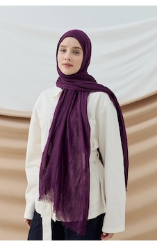 Deserto Fashion Bambu Şal Düz Renk-3560 Koyu Mor Deserto Fashion Bambu Şal Düz Renk-3560 Koyu Mor