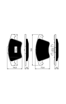 MAGNETTI MARELLI 323700002700 Fren Balatası Ön 155Mm T5 03- MAGNETTI MARELLI 323700002700 Fren Balatası Ön 155Mm T5 03-