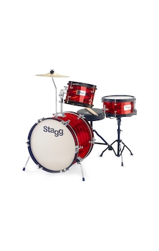 Stagg Tım Jr 3/16b Rd 3 Parça Çocuk Akustik Davul Seti Kırmızı Stagg Tım Jr 3/16b Rd 3 Parça Çocuk Akustik Davul Seti Kırmızı
