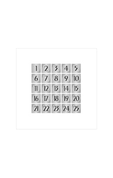Metal Kapı Masa Dolap Numarası Levha 3,5x3,5cm Gümüş Renk 25 Adet 1 25 Metal Kapı Masa Dolap Numarası Levha 3,5x3,5cm Gümüş Renk 25 Adet 1 25