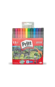 Pritt 12 Renk Keçeli Boya Kalemi Pritt 12 Renk Keçeli Boya Kalemi