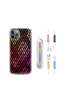 Apple Uyumlu iPhone 13 Pro Kılıf Kablo Koruyuculu Line Neon 2 1842 Apple Uyumlu iPhone 13 Pro Kılıf Kablo Koruyuculu Line Neon 2 1842