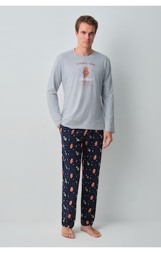 Suwen Ginger Erkek Pamuklu Pijama Takımı Msh10510338628 Lacivert Suwen Ginger Erkek Pamuklu Pijama Takımı Msh10510338628 Lacivert